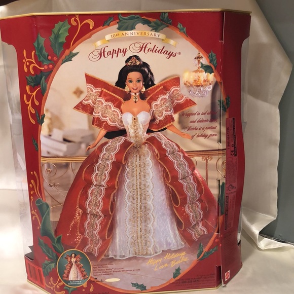 1997 Happy Holidays 10th Anniversary Barbie - Picture 7 of 16